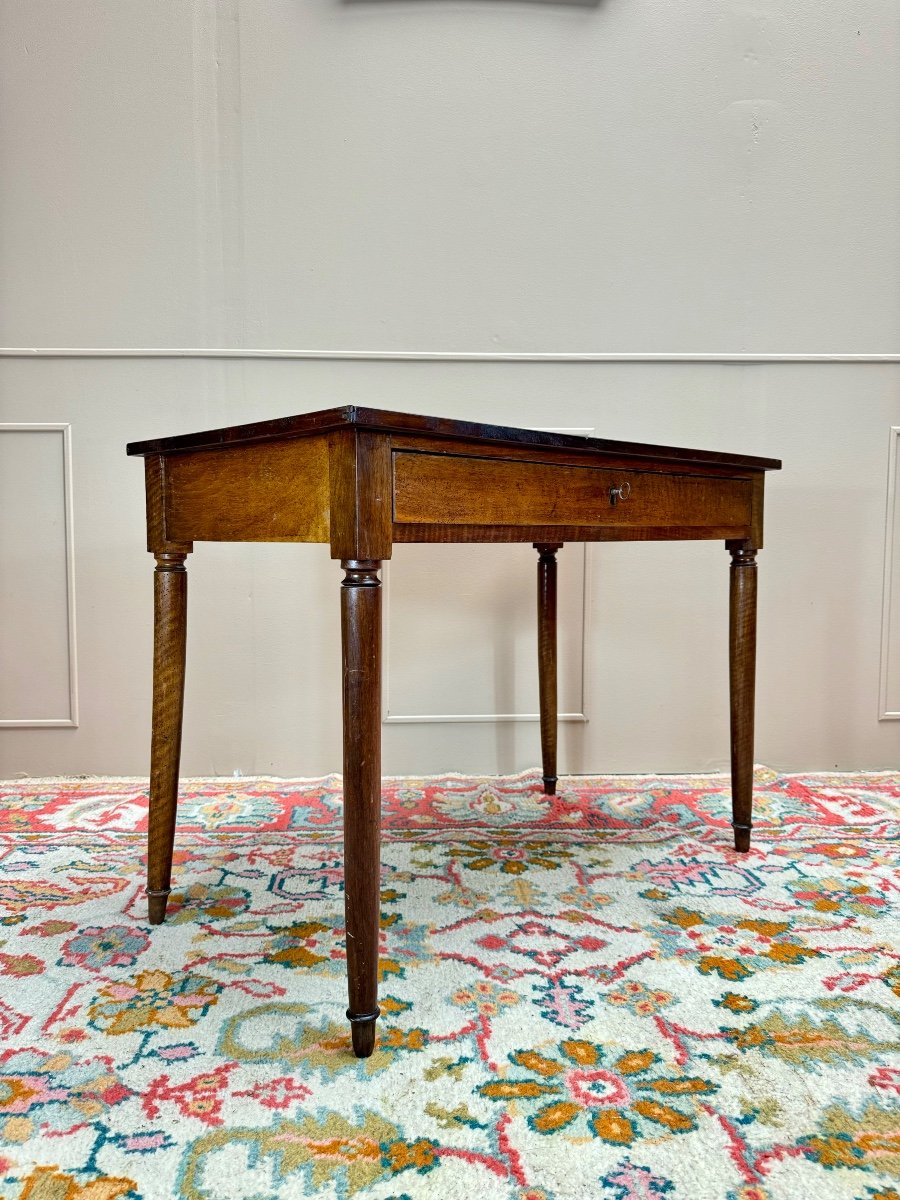 Table Bureau En Noyer De Style Louis XVI XIX Eme Siècle -photo-4