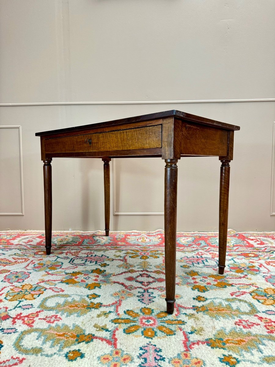 Table Bureau En Noyer De Style Louis XVI XIX Eme Siècle -photo-1