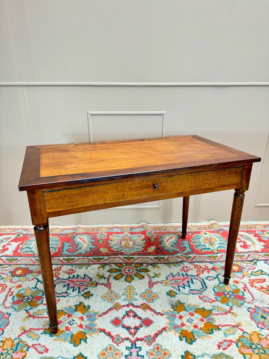 Table Bureau En Noyer De Style Louis XVI XIX Eme Siècle 