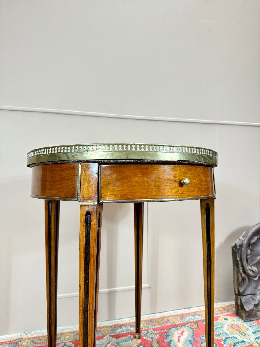 Mahogany Bouillotte Table From The Directoire Period, 18th Century -photo-4