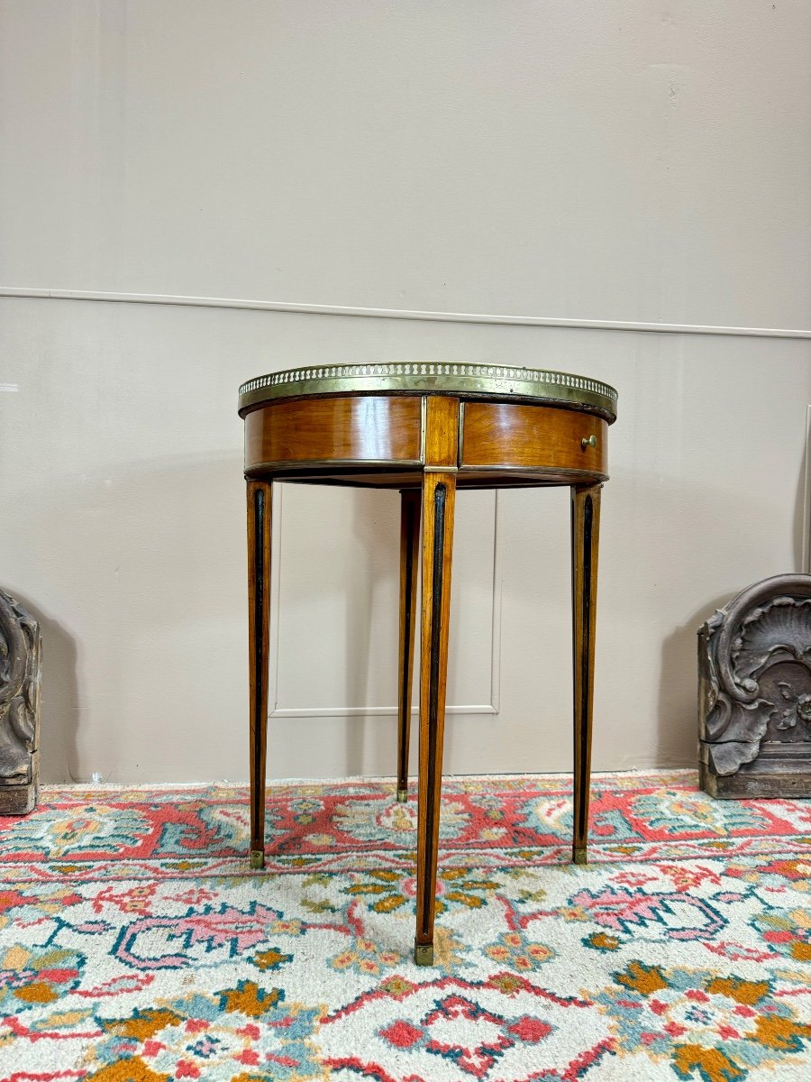 Mahogany Bouillotte Table From The Directoire Period, 18th Century -photo-1