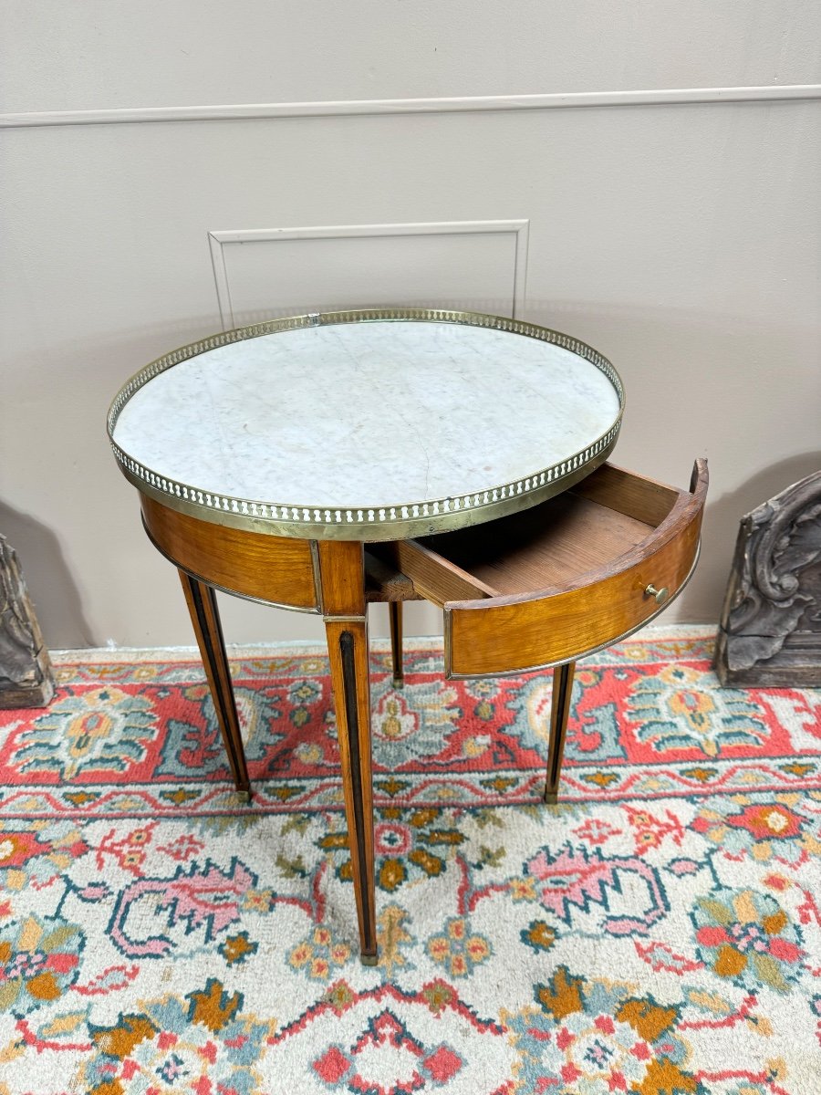 Mahogany Bouillotte Table From The Directoire Period, 18th Century -photo-2