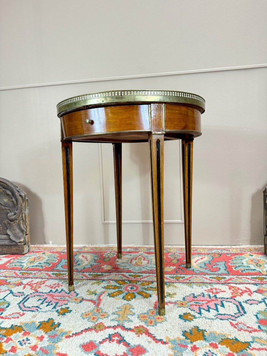 Mahogany Bouillotte Table From The Directoire Period, 18th Century -photo-4