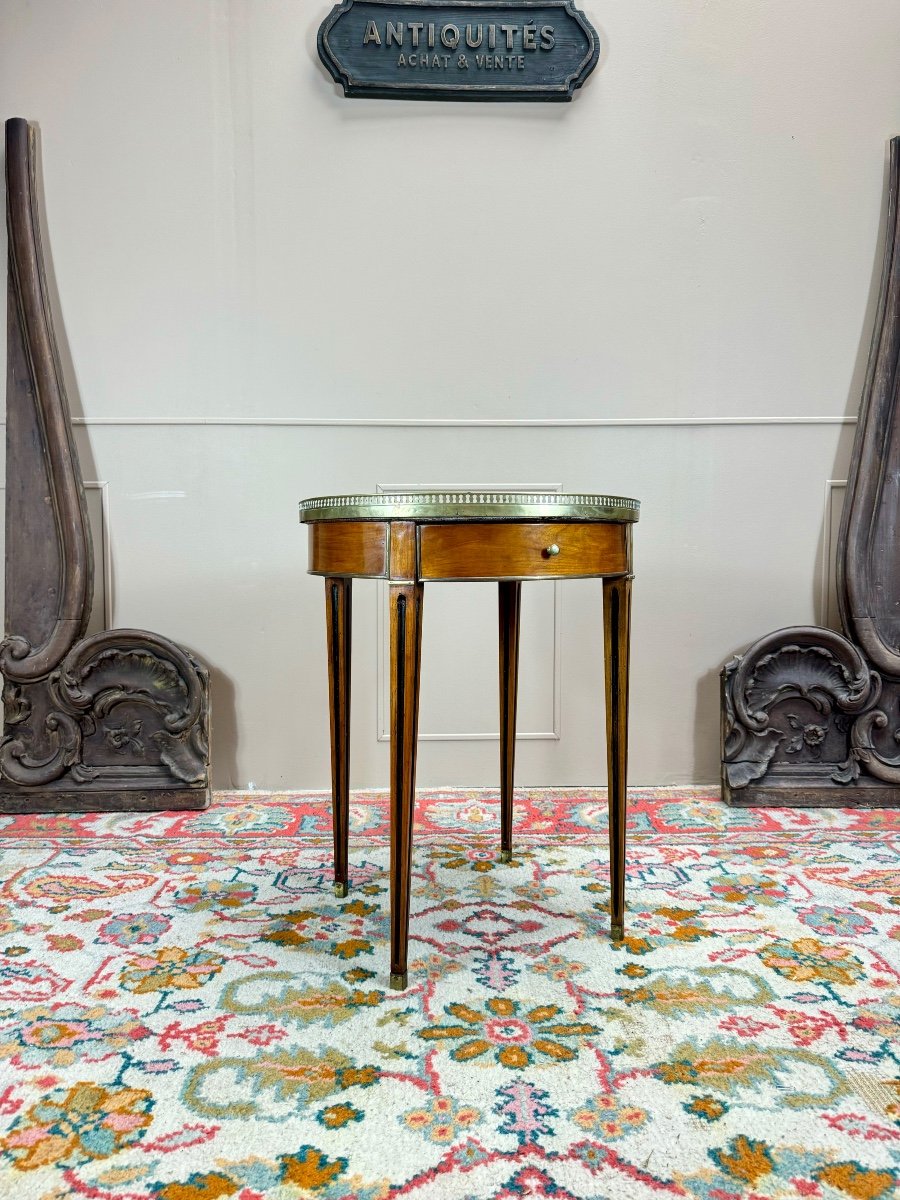 Mahogany Bouillotte Table From The Directoire Period, 18th Century 