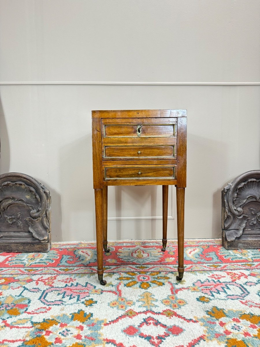 Louis XVI Mahogany Coffee Table, 18th Century -photo-7