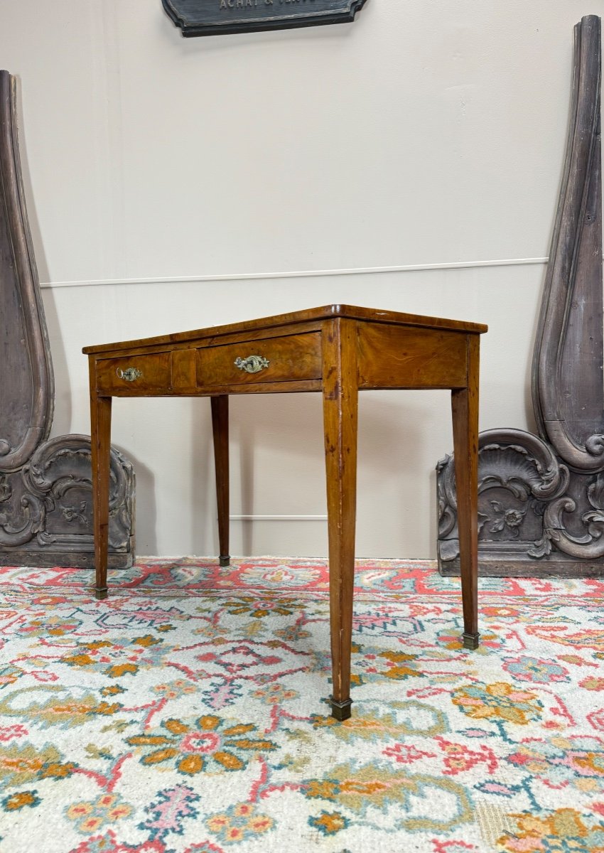 Louis XVI Style Mahogany Desk, 19th Century -photo-1