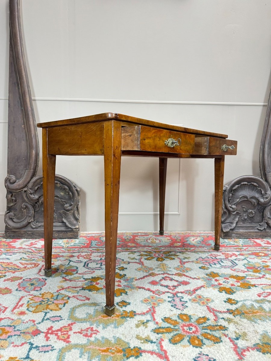 Louis XVI Style Mahogany Desk, 19th Century -photo-2