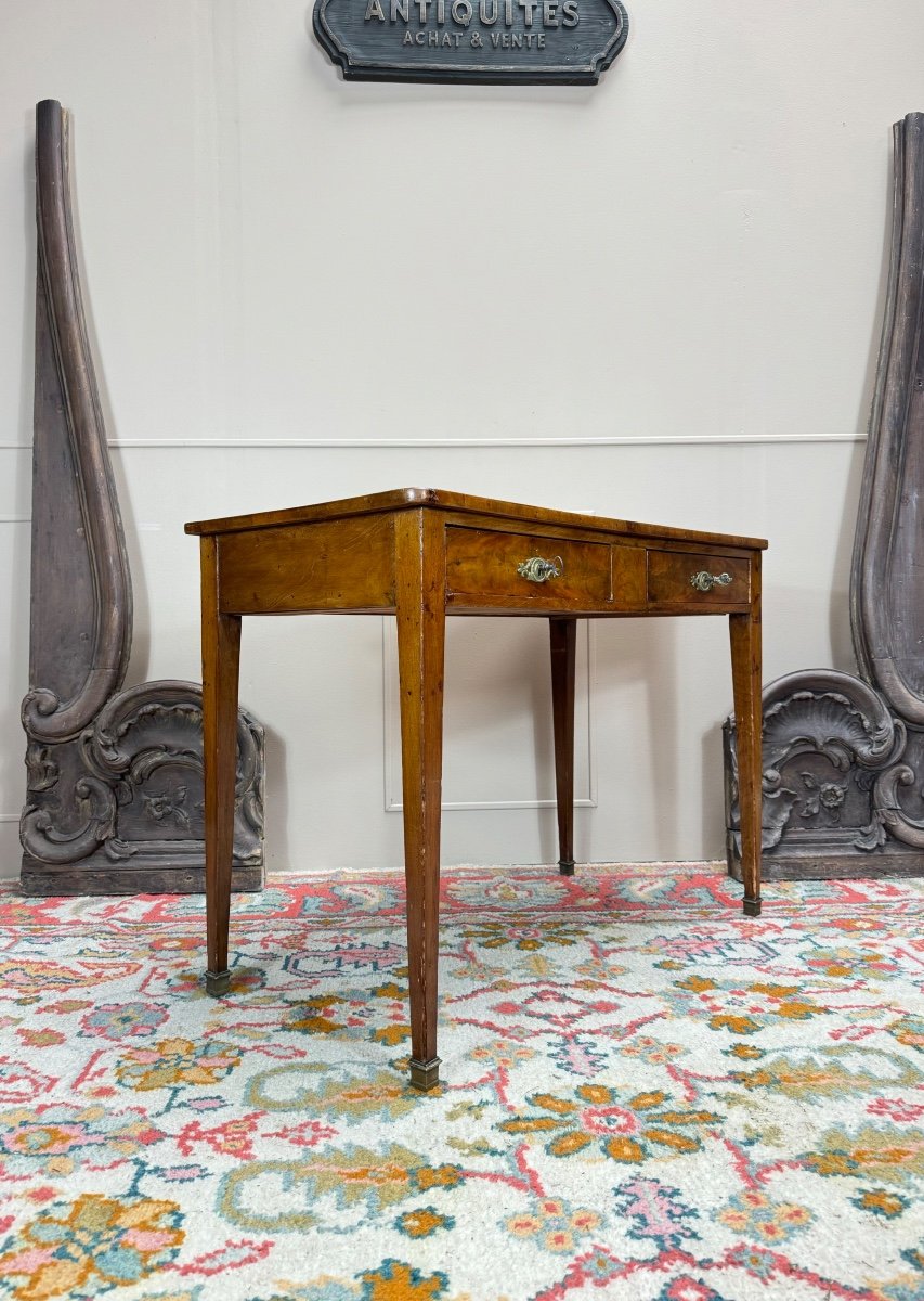 Louis XVI Style Mahogany Desk, 19th Century 