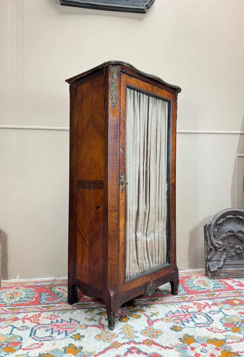 Marquetry Display Cabinet From The Transition Period, 18th Century -photo-4