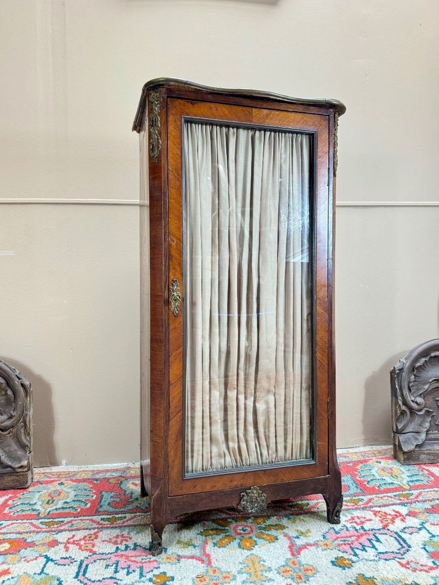 Marquetry Display Cabinet From The Transition Period, 18th Century -photo-2