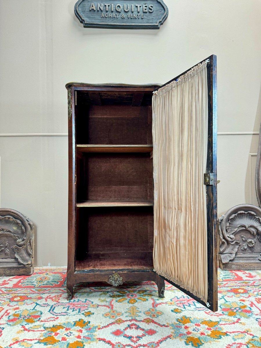 Marquetry Display Cabinet From The Transition Period, 18th Century -photo-1