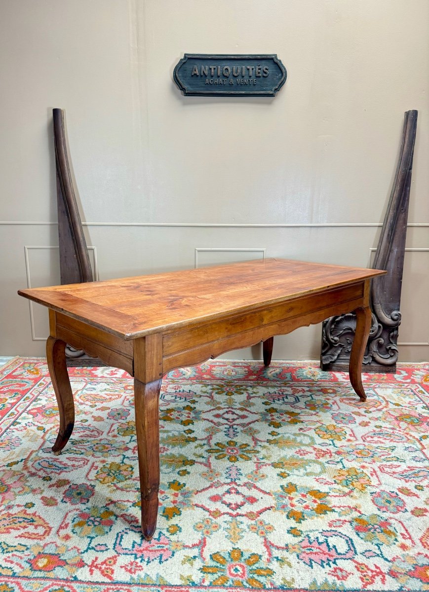 Louis XV Period Cherry Wood Farm Table, 18th Century -photo-2