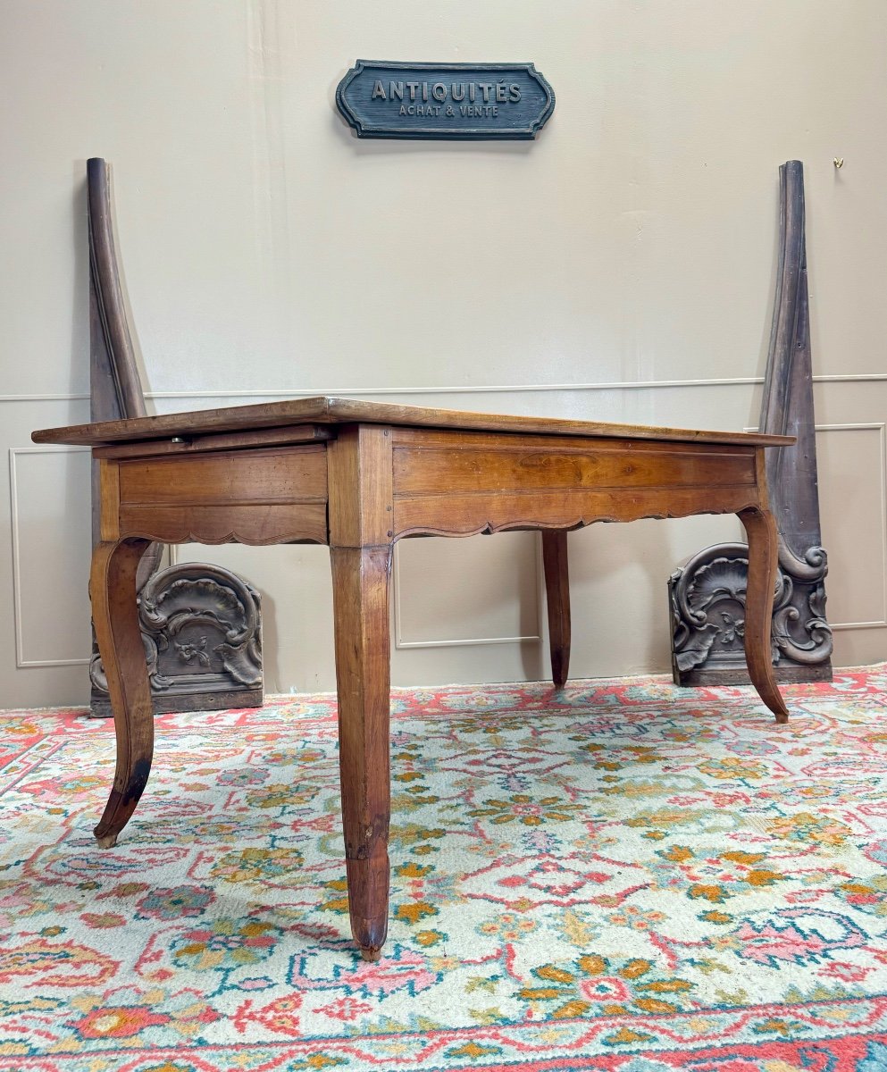 Louis XV Period Cherry Wood Farm Table, 18th Century -photo-3