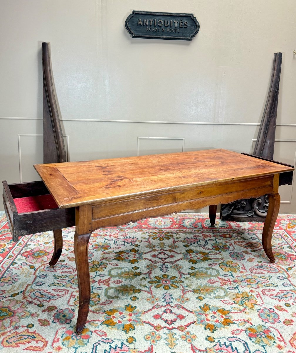 Louis XV Period Cherry Wood Farm Table, 18th Century -photo-4