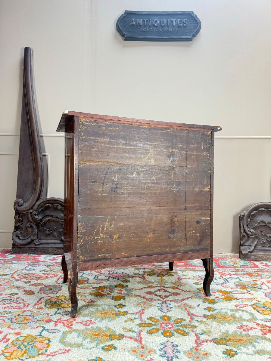 Louis XV Period Mahogany Chest Of Drawers, 18th Century -photo-4