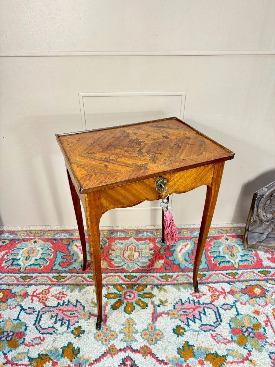 Louis XV Period Marquetry Flying Table, 18th Century 