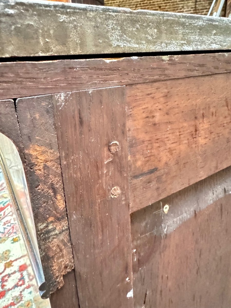 Mahogany Buffet With Crosses From The Restoration Period, 19th Century -photo-5