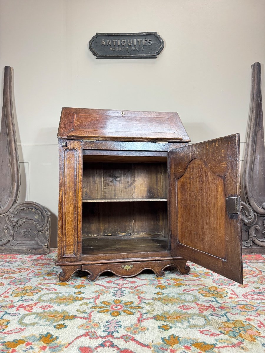 Louis XIV Period 18th Century Oak Sloping Desk -photo-7