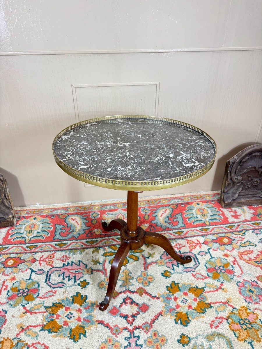 Louis XVI Period Mahogany Tilting Top Pedestal Table, 18th Century 