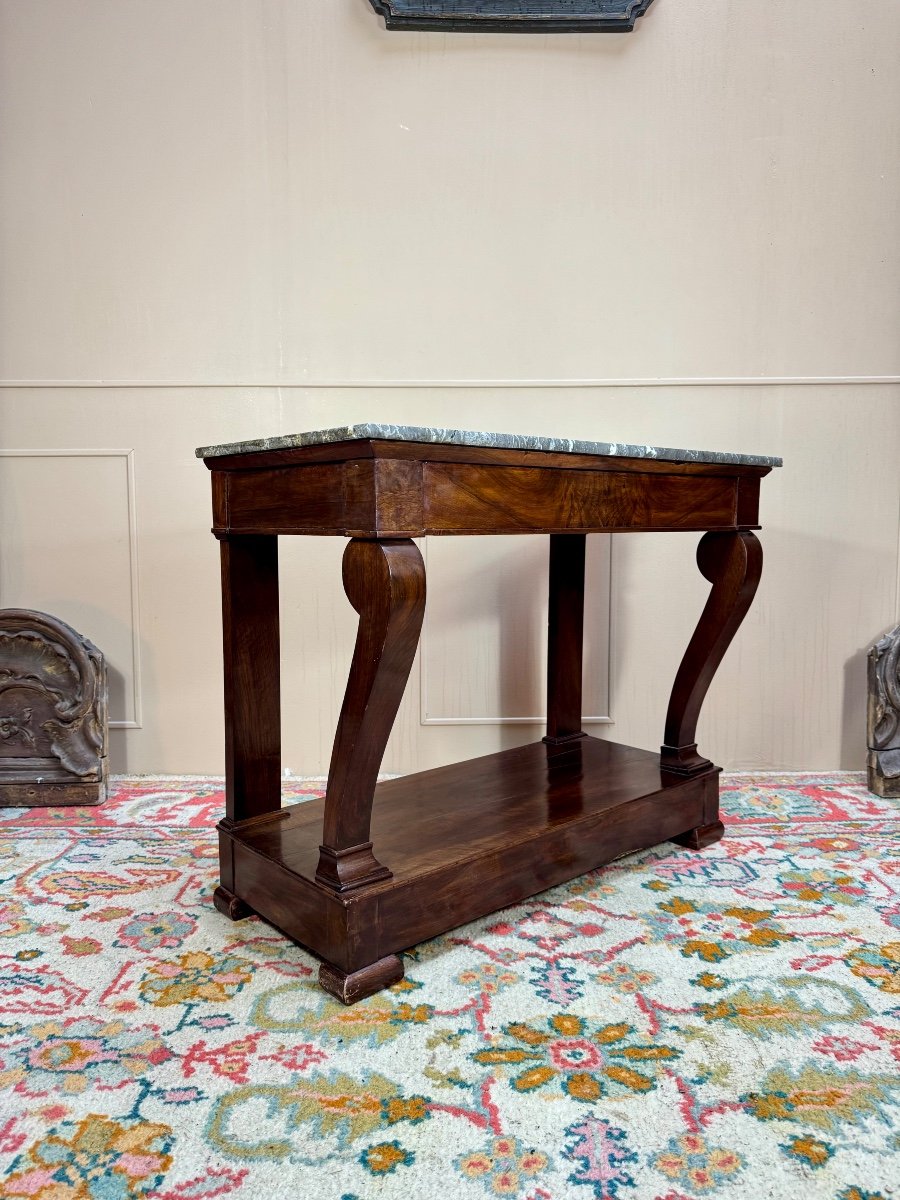 Mahogany Console From The Restoration Period, 19th Century 