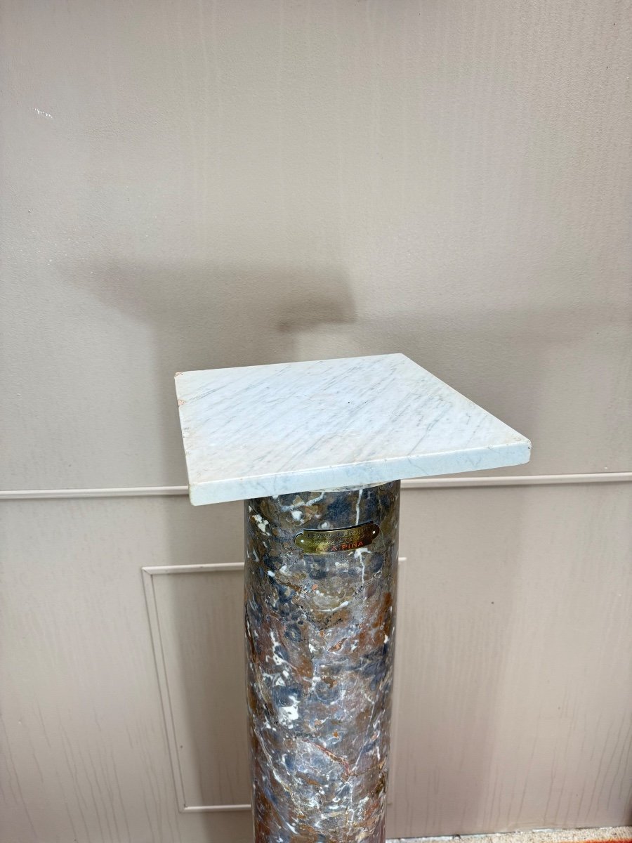 19th Century Marble Presentation Column -photo-3