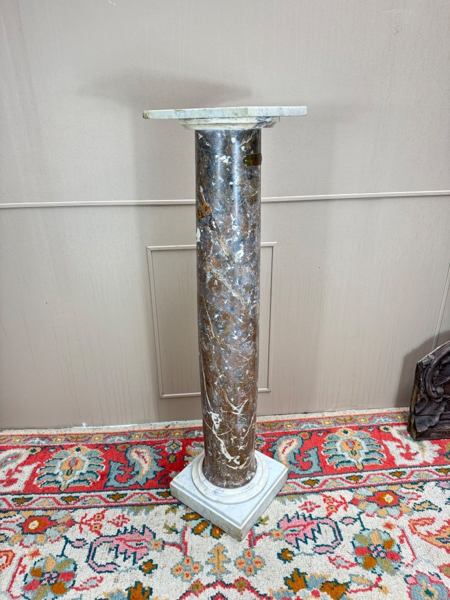 19th Century Marble Presentation Column -photo-3