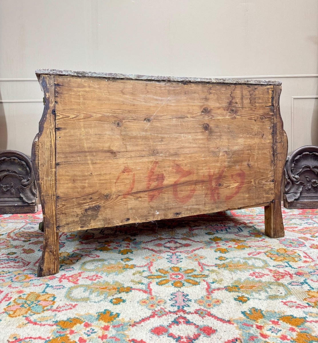 Tomb Chest Of Drawers In Marquetry From The Regency Period, 18th Century -photo-8