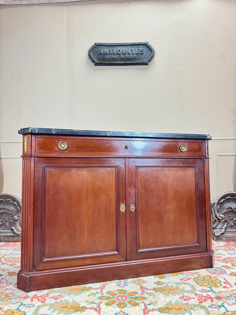 Louis XVI Style Mahogany Buffet Stamped By Maison Mailfert 