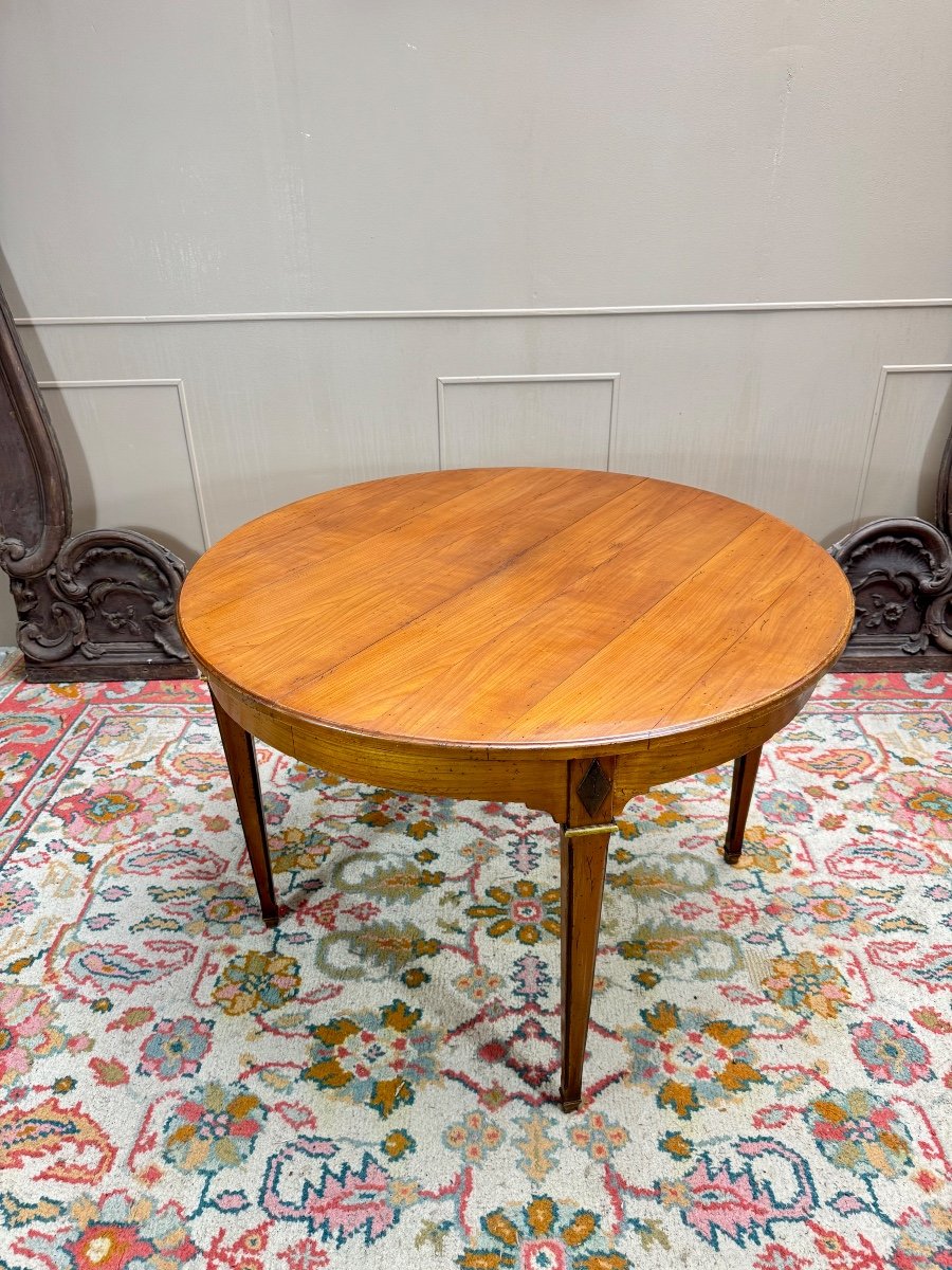 Table De Salle à Manger En Bois Naturel De Style Louis XVI XIX Eme Siècle -photo-2