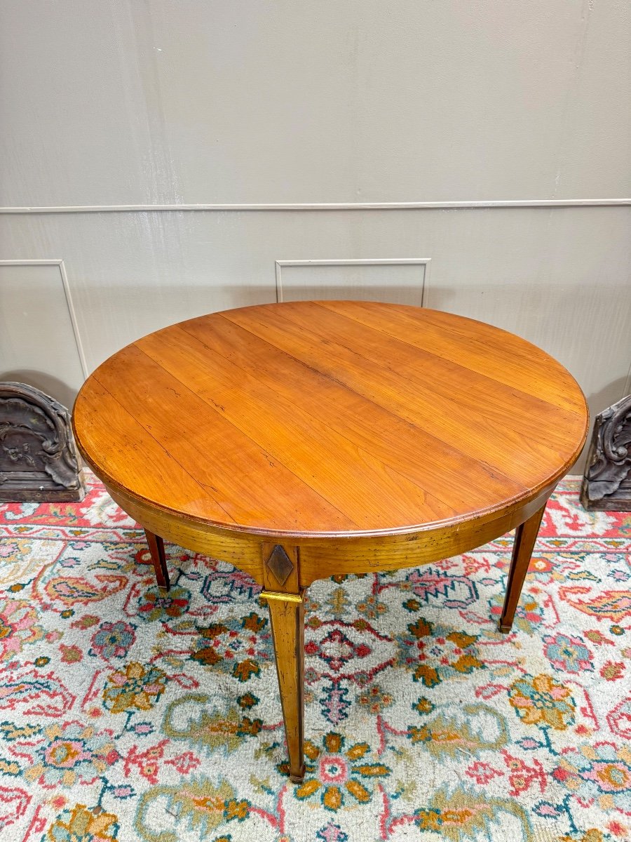 Table De Salle à Manger En Bois Naturel De Style Louis XVI XIX Eme Siècle -photo-2