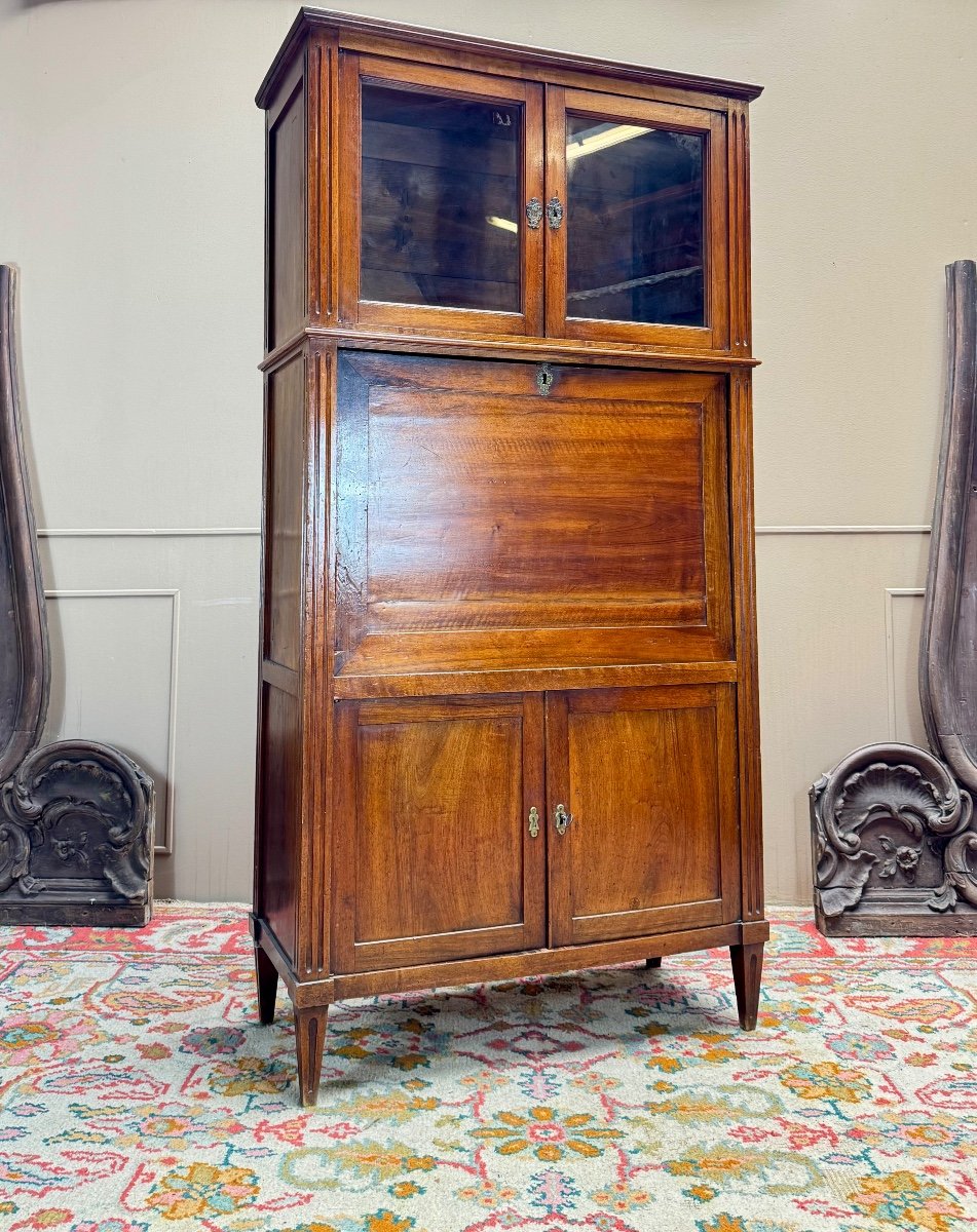 Louis XVI Mahogany Guillotine Secretary, 18th Century 