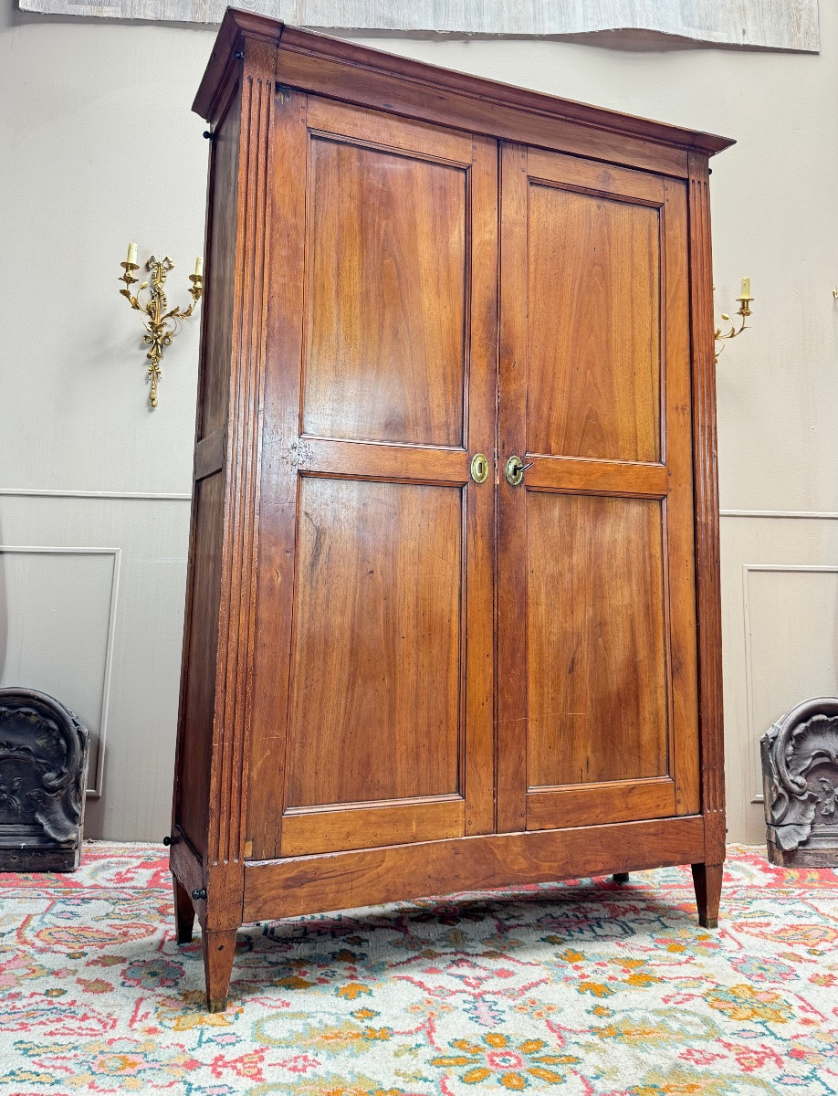 Armoire En Acajou D’époque Louis XVI XVIII Eme Siècle -photo-3