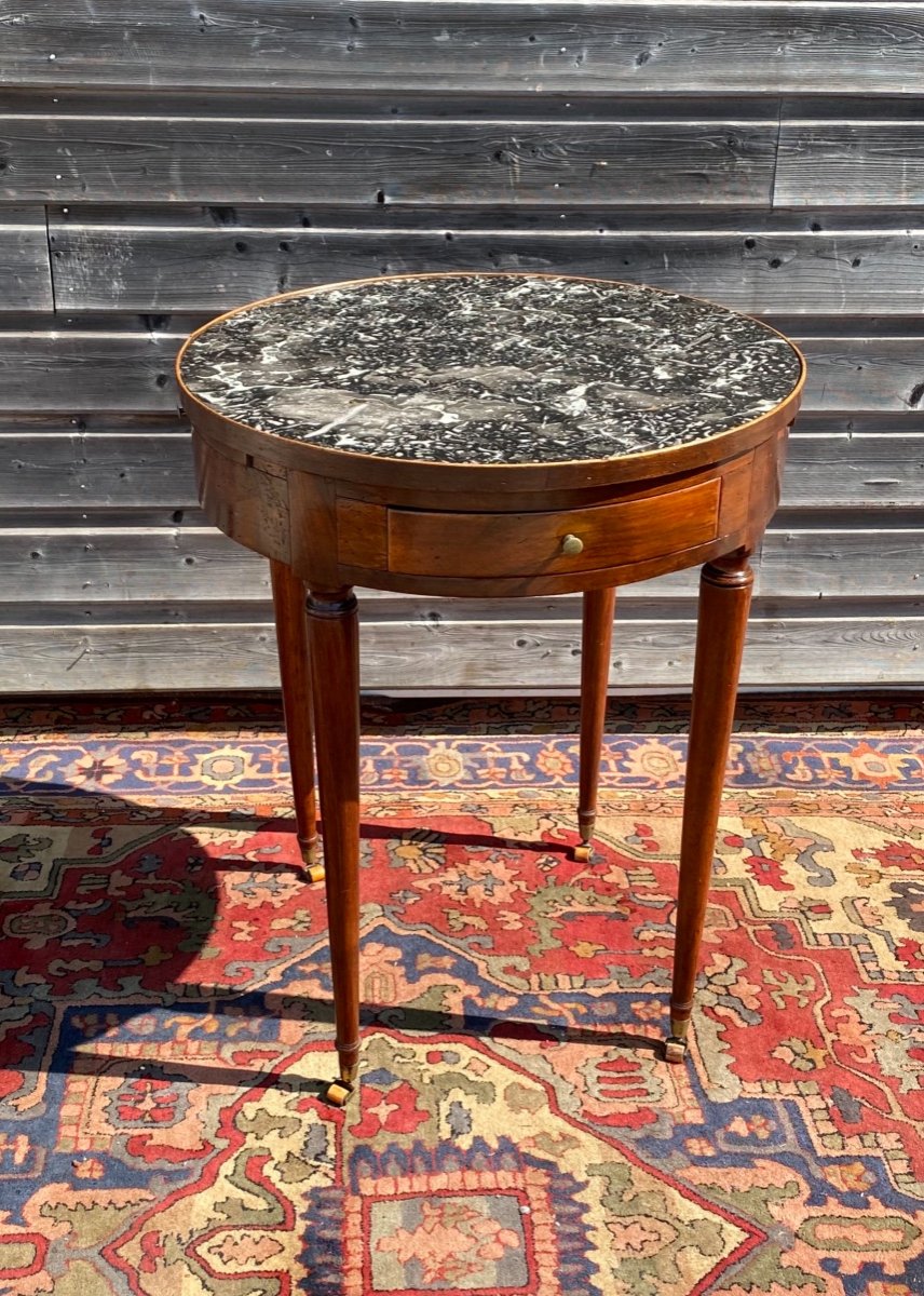 Hot Water Bottle Table In Walnut Directoire Period XVIII Eme Century-photo-2