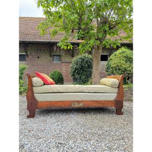 Daybed, Mahogany Daybed, Empire Period 19th Century