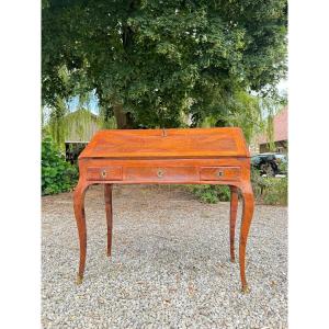  Louis XV Period Marquetry Sloping Desk, Stamped Criaed