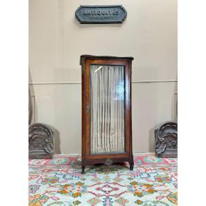 Marquetry Display Cabinet From The Transition Period, 18th Century 