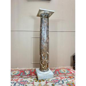 19th Century Marble Presentation Column 