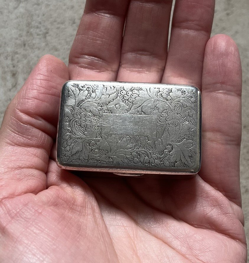 China - Snuff Box In Sterling Silver 19th Century - China Hallmark 