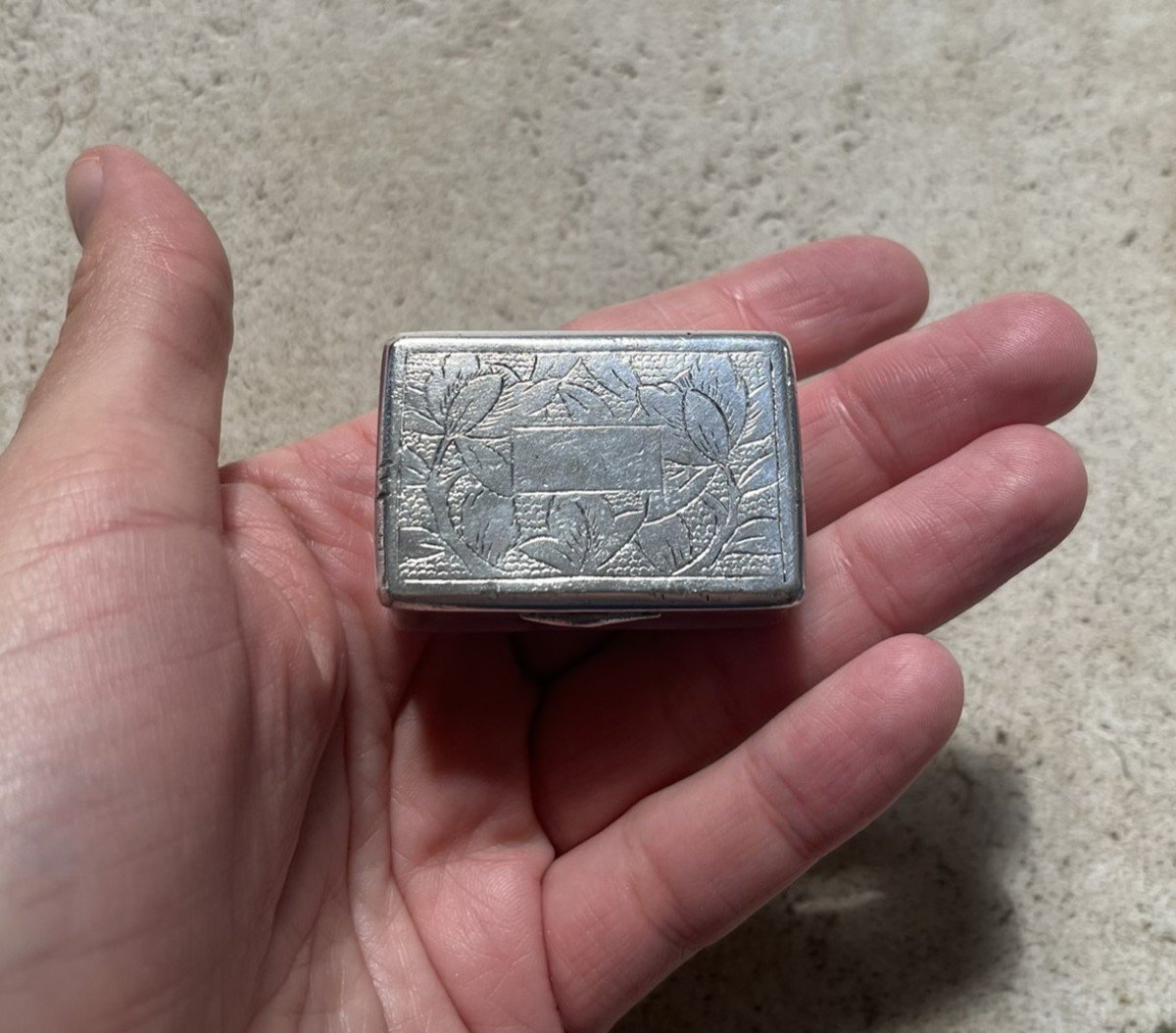 China - Snuff Box In Sterling Silver 19th Century - China Hallmark