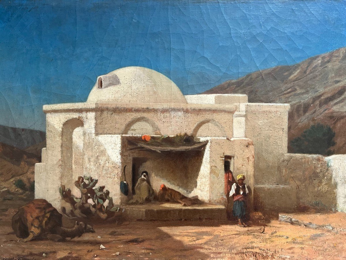 Léon Joly De Saint-françois - Oil On Canvas Orientalist - XIXth -photo-2