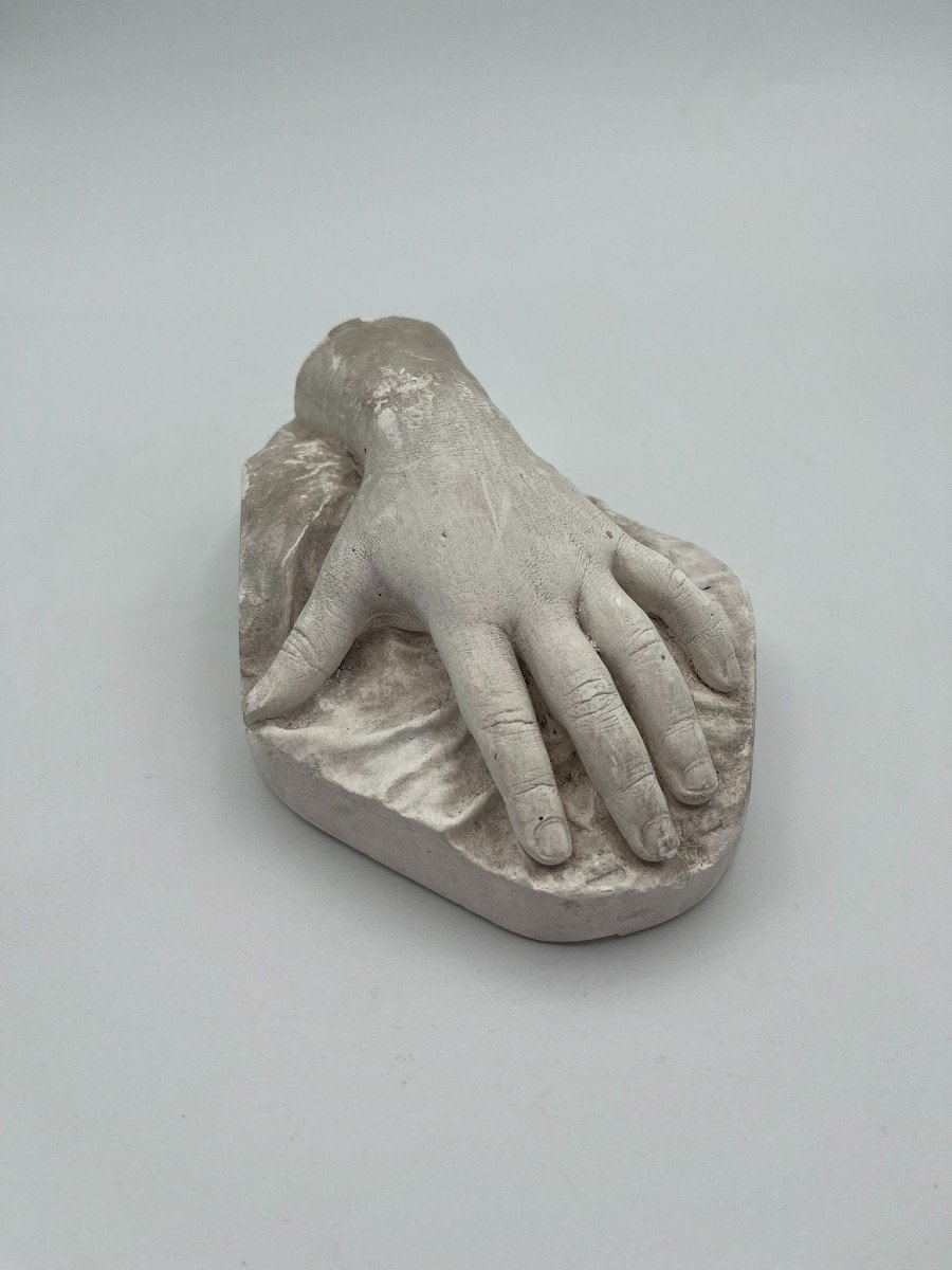 Child's Hand - 19th Century Plaster Cast -photo-3