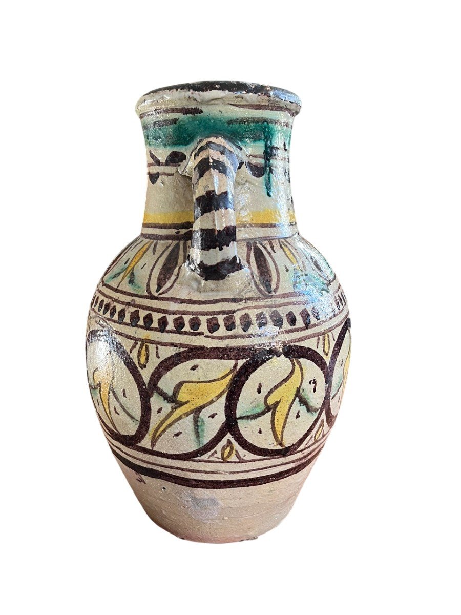 Tunisia - Qallaline - Large Jar With Two Handles - 19th Century-photo-2