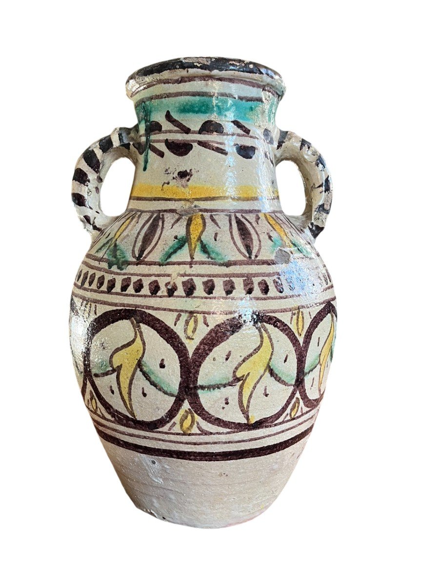 Tunisia - Qallaline - Large Jar With Two Handles - 19th Century-photo-4