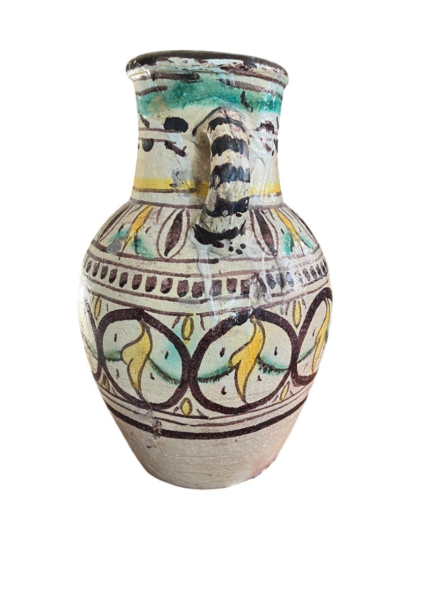 Tunisia - Qallaline - Large Jar With Two Handles - 19th Century-photo-1