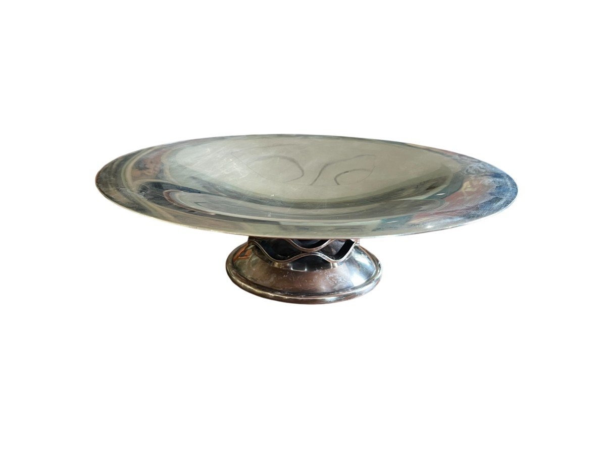 Christofle - Large Circular Flared Fruit Bowl In Silver Plated Metal - 1930