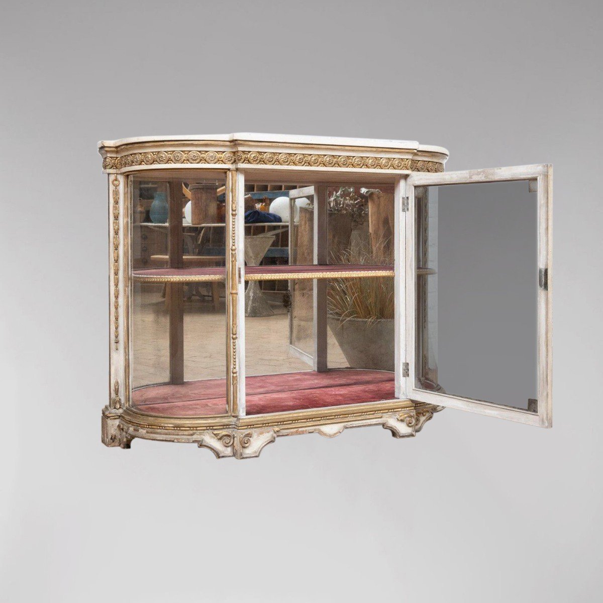 Napoleon III Showcase In Golden Wood -photo-2