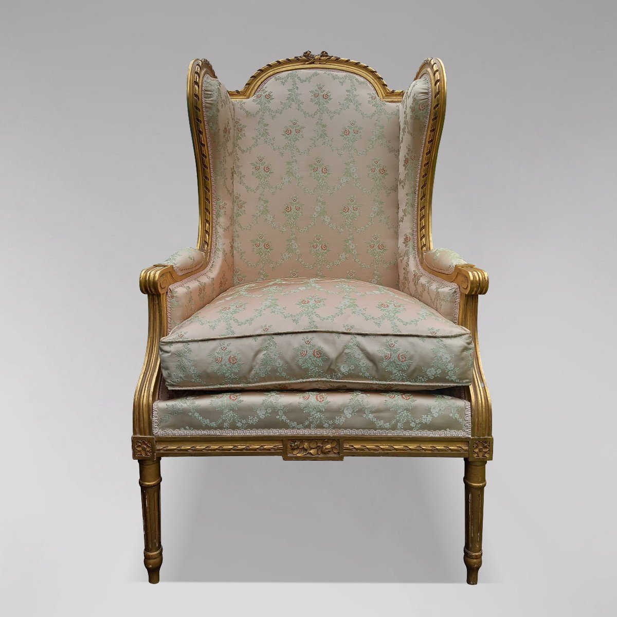 Louis XVI Style Wingback Bergère-photo-2