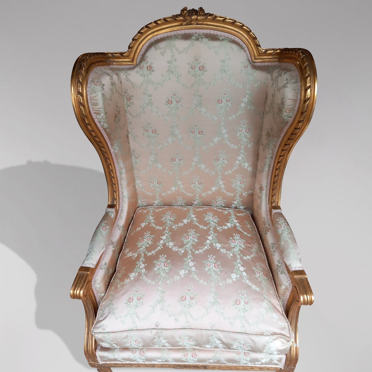 Louis XVI Style Wingback Bergère-photo-3