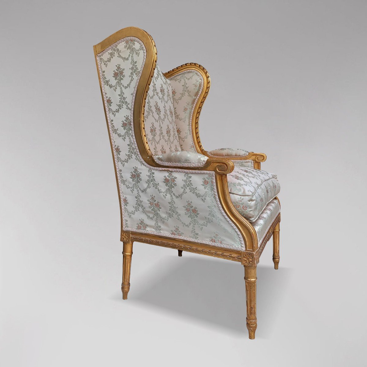 Louis XVI Style Wingback Bergère