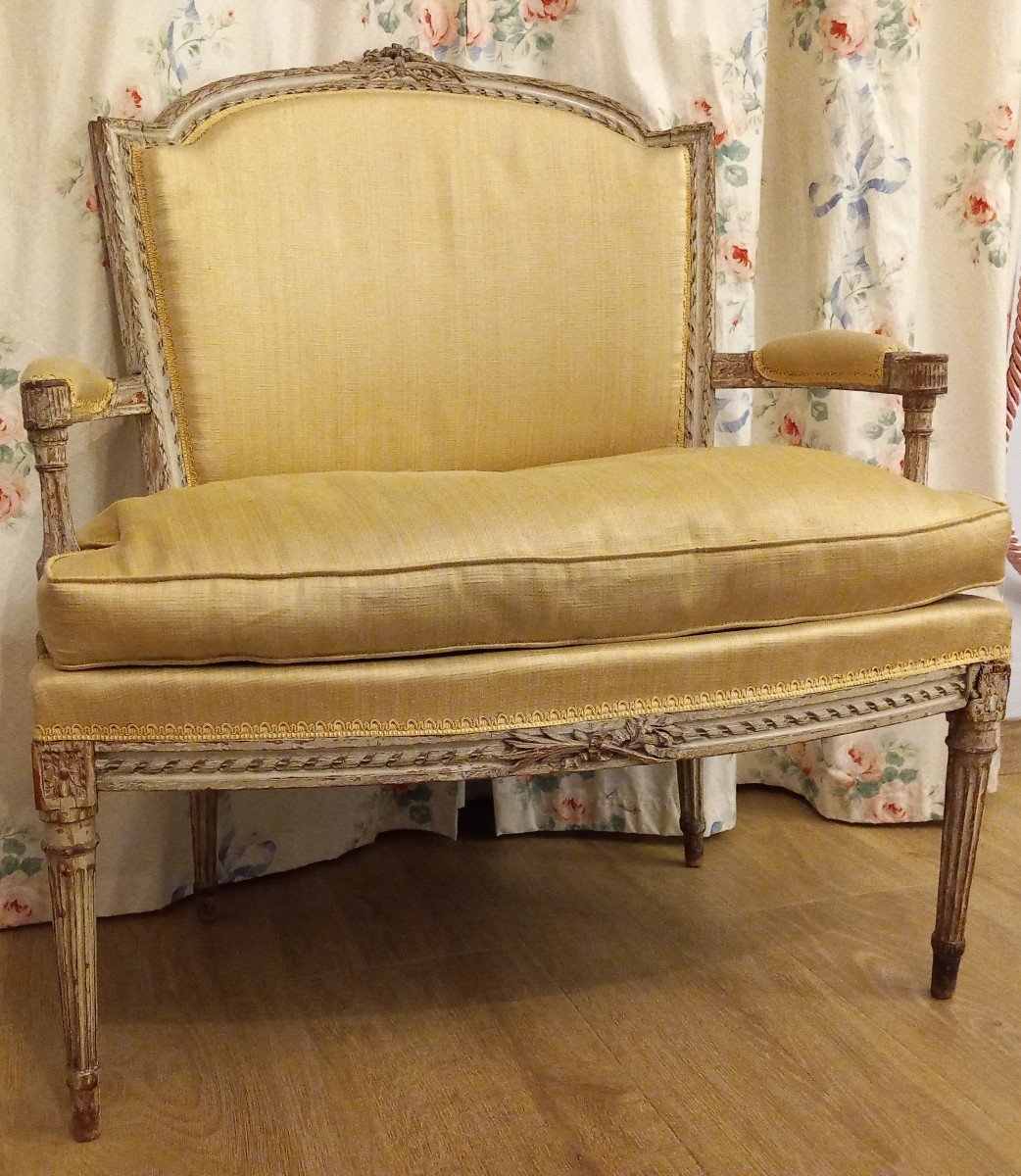 Petite Banquette Louis XVI-photo-2